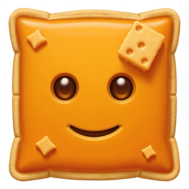Cheez it cracker with a gun to its head sticker