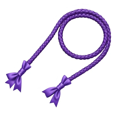 Purple BDSM whip with bow on it sticker