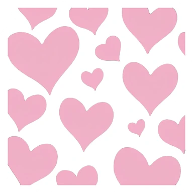 hearts black and pink  sticker