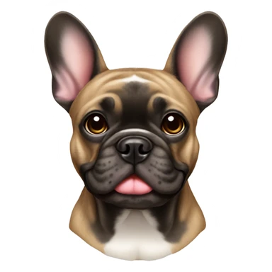 brindle French bulldog  sticker