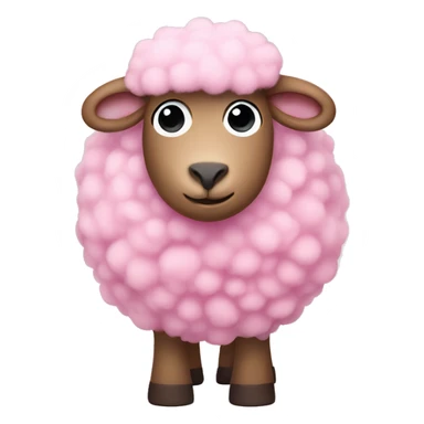 pink sheep in ugg sticker