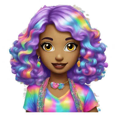 Lisa frank girl 2 sticker