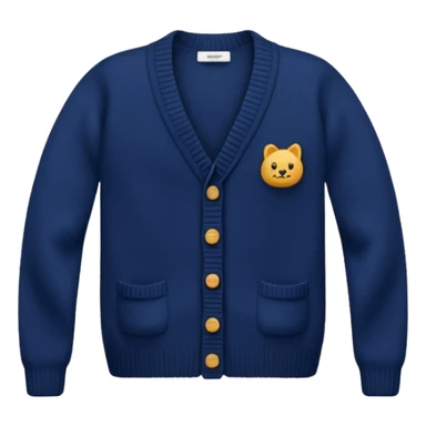 navy cardigan sticker