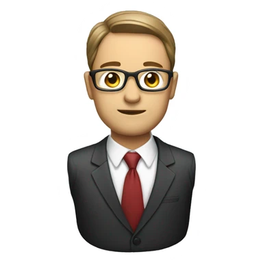 HR person in suit sticker