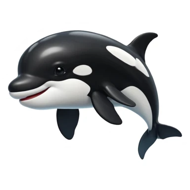 happy orca sticker