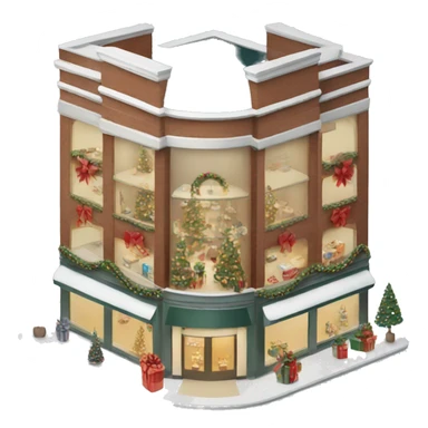 Christmas department store sticker