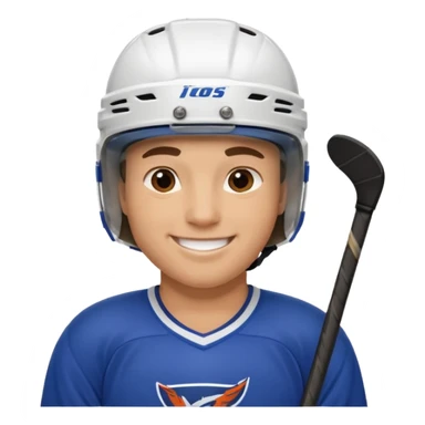 hockey player sticker