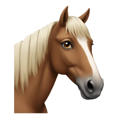 A Horse in Full That Looks Perfect in the Front But Ugly in the back  sticker