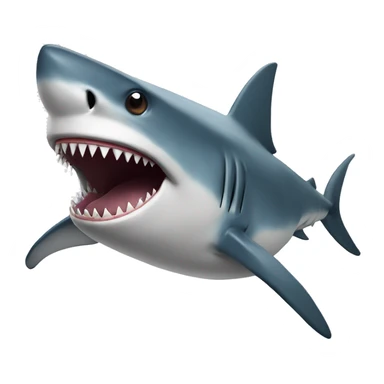 Shark with a human body sticker