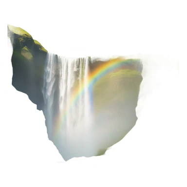 Skogafoss waterfall Iceland  sticker