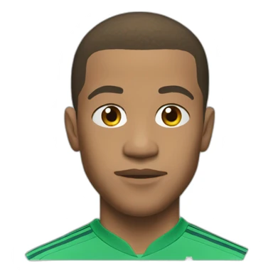 tête mbappe choqué sticker
