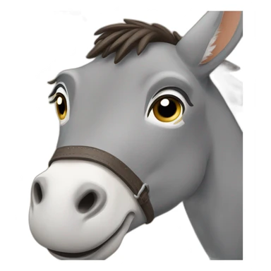 Burro en vuelo sticker