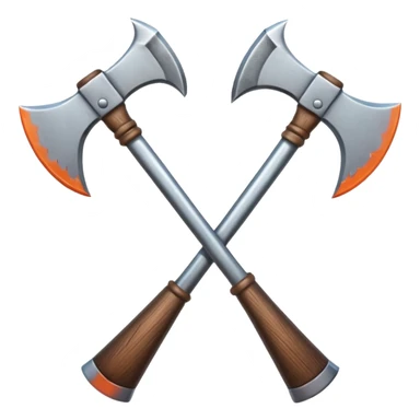 croisement de hache sticker