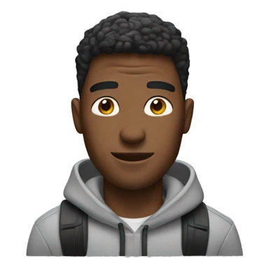 A guy with AirPods on sticker