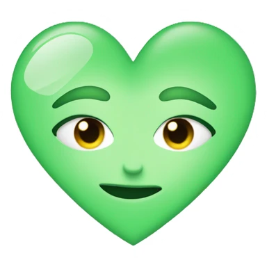 Green heart with Cecilia wrote on it  sticker