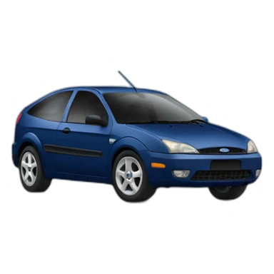 ford focus 1999 in dark blue sticker