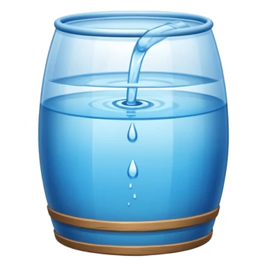 water in barrel before sticker