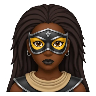 Dark Women in a slave mask  sticker
