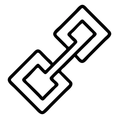 minecraft-stlye connection link icon sticker