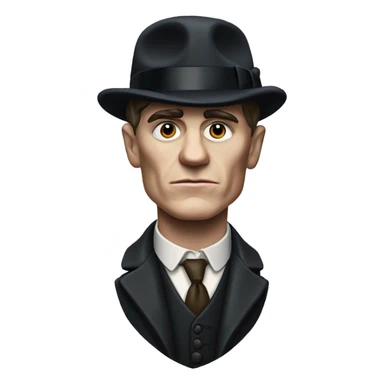 thomas shelby from peaky blindery sticker