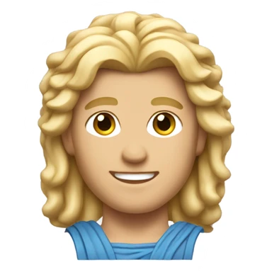  apollo greek god blonde hair  sticker