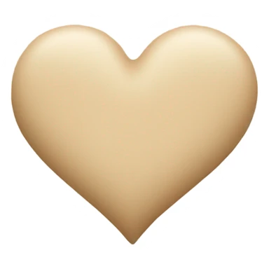 beige heart sticker