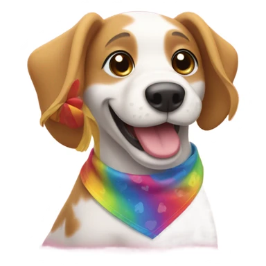 gay dog sticker