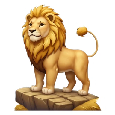 these three emojis combined : 🏞️🌠🦁 sticker