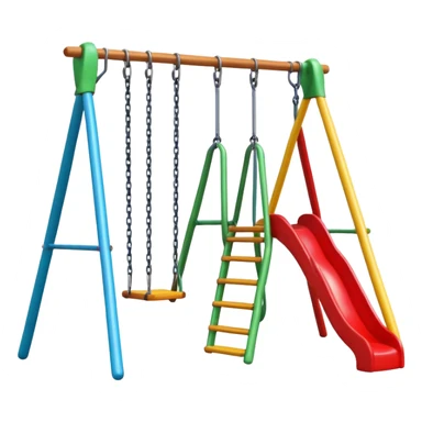swing set at the playground sticker