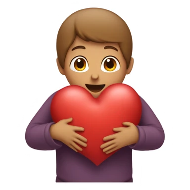 Person Hugging Heart sticker