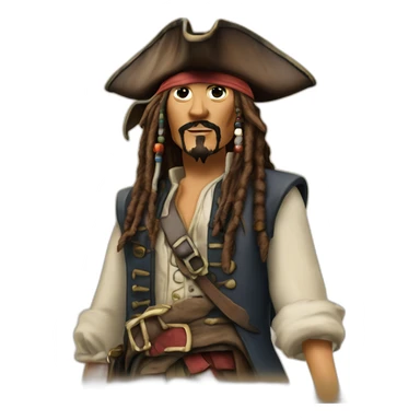 Jack sparrow sue le titanic sticker