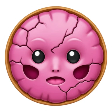 pink cellular dead skin without face sticker