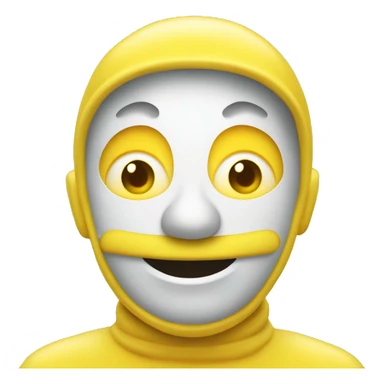 Un bonhomme jaune pleurant why avec la main vers Le ciel sticker