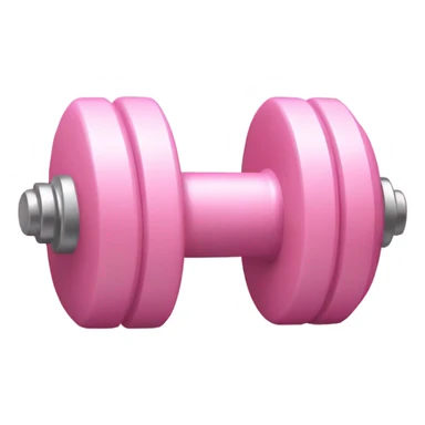 light pink dumbbell sticker