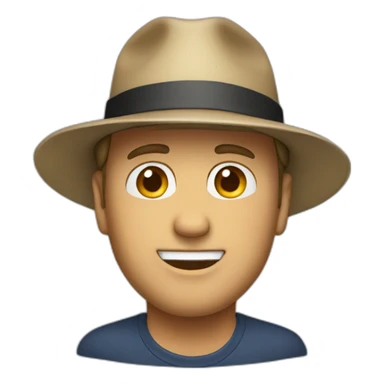 todd rhoades in a hat sticker