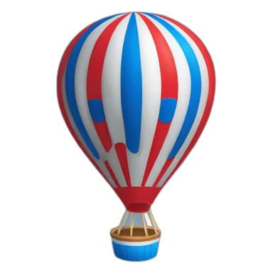 Montgolfière rouge et bleu REMAX sticker