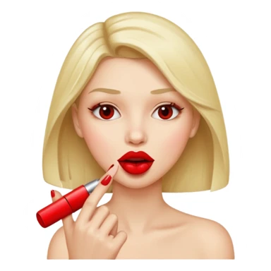 Unos labios mordiendo un dedo sticker