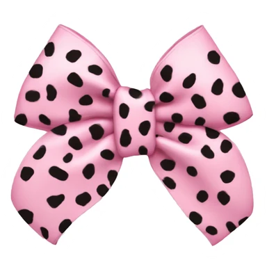 Light Pink cheetah print bow sticker