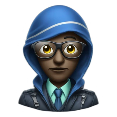 Executive Distortion Alien with bandana and glasses sticker