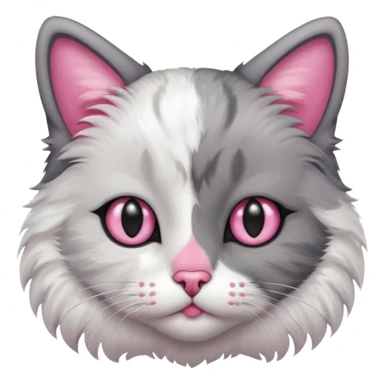 Cat with dark circle under eyes sticker