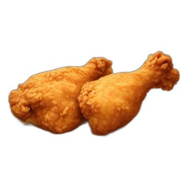 fried chicken and noodles sticker