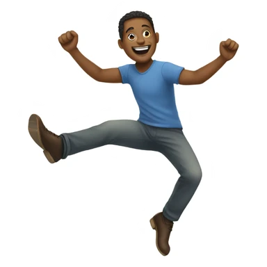 emoji smiling and kicking feet up sticker