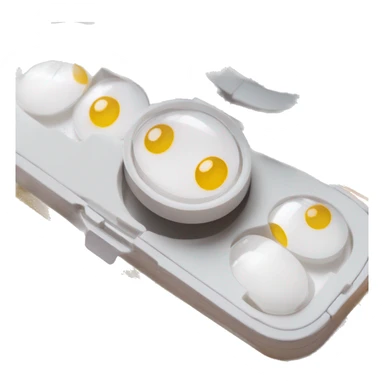 dual compartment prescription contact lens case sticker