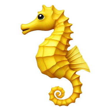 Yellow Sea horse ￼￼ sticker