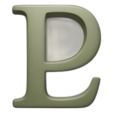 Letter P sticker