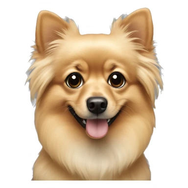 Dachshund Pomeranian in black and blonde sticker