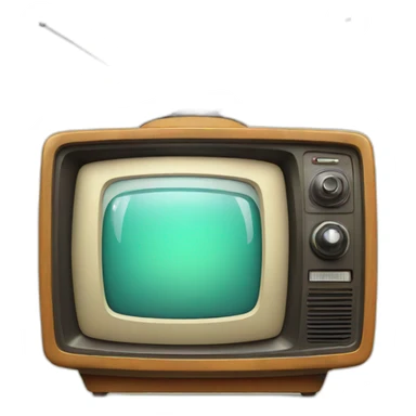 retro tv sticker