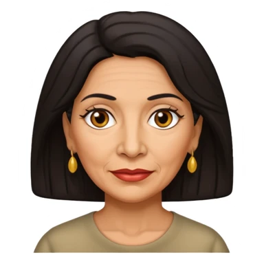 Older Hispanic woman with dark hair sticker