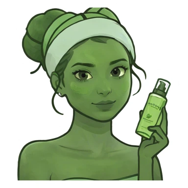 Skincare girl sticker