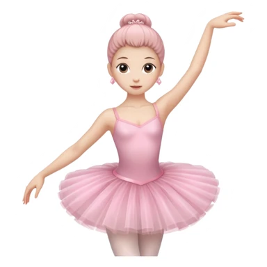 ballerina full body pink sticker